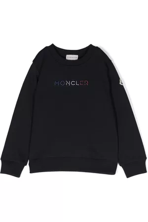 Moncler Logo-print cotton sweatshirt - Blue