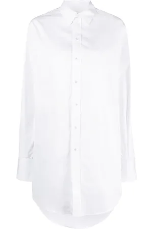 Sa Su Phi Long-length cotton shirt
