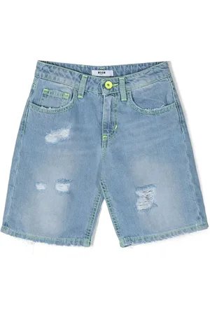 Msgm Distressed-effect shorts