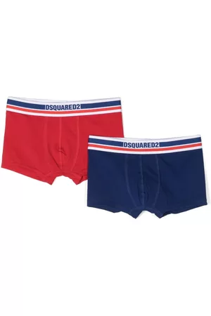 Dsquared2 Boys Boxer Shorts - Logo-waistband boxers set of 2 - Blue
