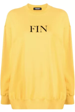 UNDERCOVER Women Sweatshirts - Graphic-print cotton sweatshirt - Yellow
