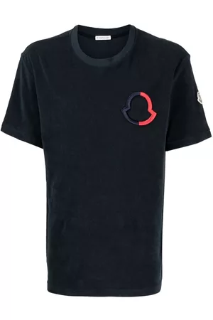 Moncler Debossed-logo short-sleeve T-shirt - Blue