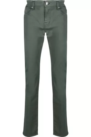 sartoria tramarossa Slim-fit straight-leg trousers - Green