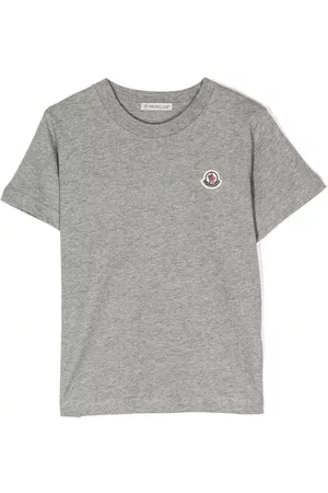 Moncler Logo-patch short-sleeve T-shirt - Grey