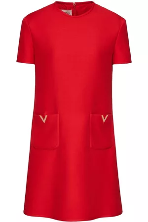 VALENTINO GARAVANI Women Shift Dresses - VGold shift dress - Red