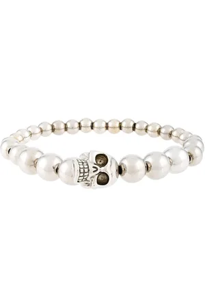 Alexander McQueen Beaded skull bracelet
