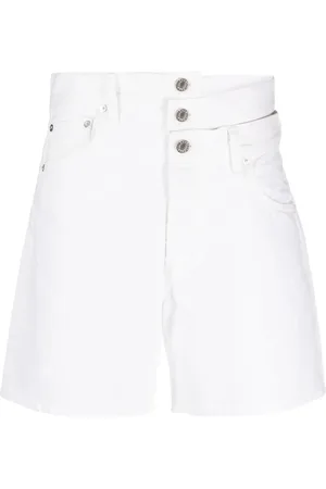 AGOLDE Cut-out denim shorts