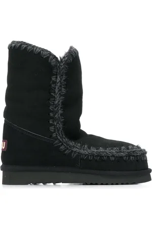 Mou Woven detail boots