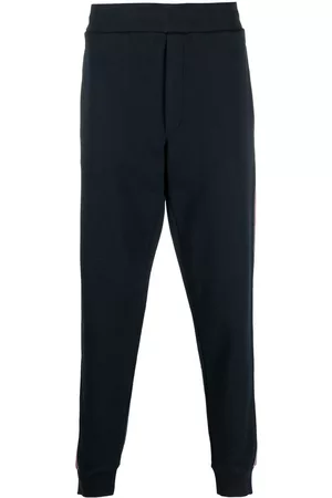 Moncler Men Sweatpants - Logo-patch track pants - Blue