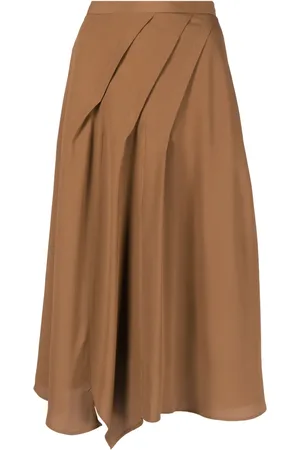 BLANCA Draped midi skirt