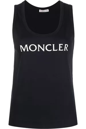 Moncler Logo-print sleeveless top - Blue