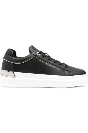 Tommy Hilfiger Metallic-detail leather sneakers