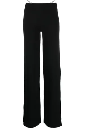 GCDS Crystal-thong flared trousers