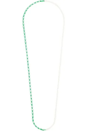 Eera Sterling-silver pearl chain-link necklace