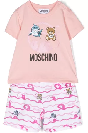 Moschino Set-of-two Teddy-Bear print tracksuit - Pink