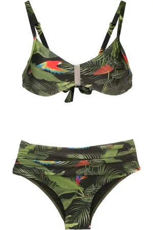 Lygia & Nanny Anne leaf-print bikini