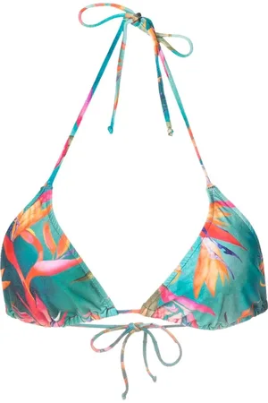 Lygia & Nanny Hanna-printed bikini top