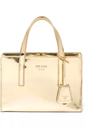 Prada Women Tote Bags - Re-Edition 1995 metallic tote bag - Gold