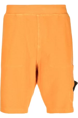 Stone Island Men Sports Shorts - Compass-motif cotton shorts - Orange
