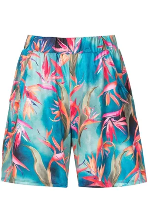 Lygia & Nanny Iara-printed high-waisted shorts