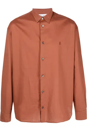 Etudes Logo-embroidery long-sleeve shirt