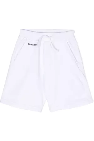 Dsquared2 Boys Shorts - Logo-print track shorts - White