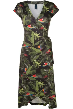 Lygia & Nanny Falc??o botanical-print dress