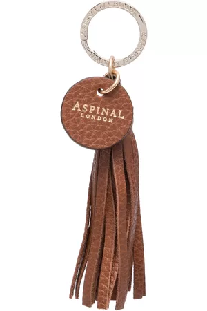 ASPINAL OF LONDON Men Keychains - Tassel leather keychain - Brown