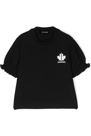 Dsquared2 Girls T-shirts - Maglietta ruched T-shirt - Black