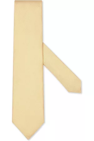 Z Zegna Men Bow Ties - Jacquard silk tie - Yellow