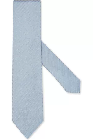 Z Zegna Men Bow Ties - Jacquard silk tie - Blue