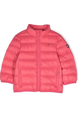 Tommy Hilfiger Puffer Jackets - Logo-print puffer-jacket - Pink