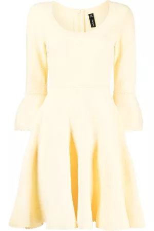 Needle & Thread Women Party mini dresses - Pretty pointelle-knit minidress - Yellow