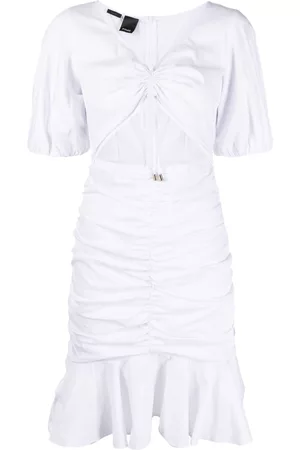 Pinko Abituato cut-out ruched minidress - White