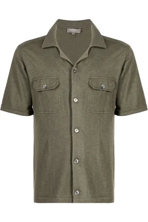 N.PEAL Safari camp-collar shirt