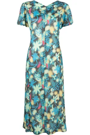 Bimba Y Lola Floral-Print Midi Dress