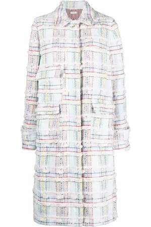Thom Browne Single-breasted tweed coat
