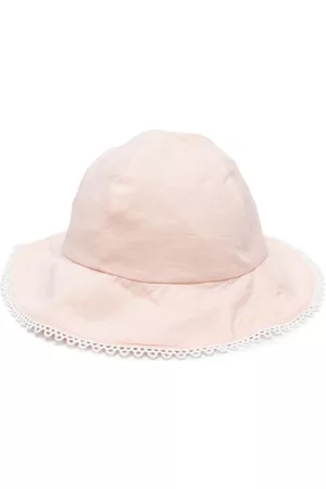 Chloé Lace-trimmed sun hat - Pink