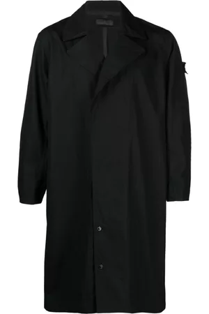 Stone Island Ghost Compass-patch parka coat - Black
