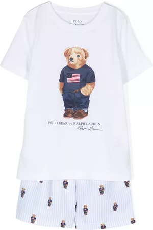 Ralph Lauren Pajamas - Teddy-Bear pyjama set - White