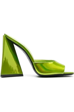 The Attico Devon 115mm iridescent mules