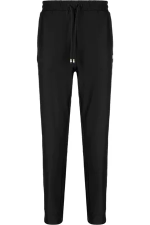 HUGO BOSS Men Sports Pants - Logo-print sports trousers - Black