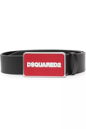 Dsquared2 Belts - Logo-buckle leather belt - Black