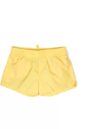 Dsquared2 Swim Shorts - Logo-print swim shorts - Yellow
