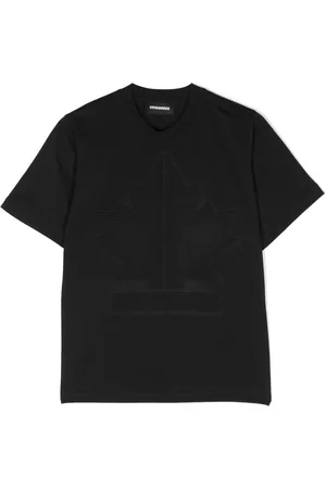 Dsquared2 Boys Short Sleeved T-Shirts - Short-sleeve cotton T-shirt - Black