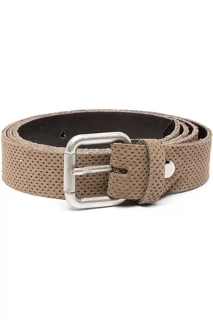 Paolo Pecora Perforated leather belt - Brown