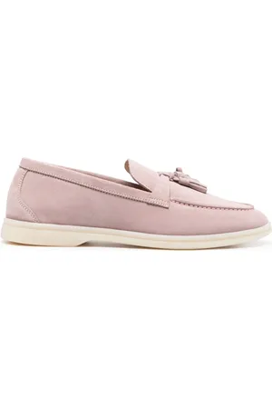 Scarosso Tassel detail suede loafers