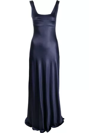 Atu Body Couture Women Sleeveless Dresses - Bustier-style sleeveless gown - Blue