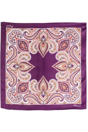 BONPOINT Paisley-print silk scarf - Purple