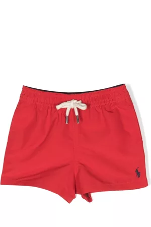 Ralph Lauren Polo Pony motif swim shorts - Red